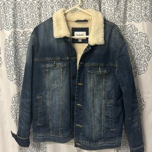 Goodfellow jean jacket with fur men’s medium target